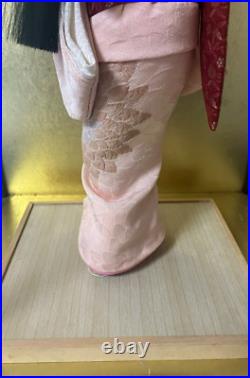 Vintage Japanese Gofun Doll Kimono Geisha Maiko Branch Flower Vintage Japanese Gofun Doll Kimono Geisha Maiko Branch Flower