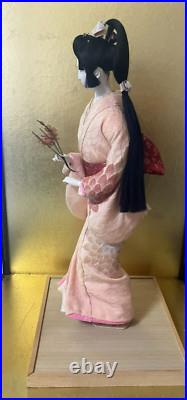 Vintage Japanese Gofun Doll Kimono Geisha Maiko Branch Flower Vintage Japanese Gofun Doll Kimono Geisha Maiko Branch Flower