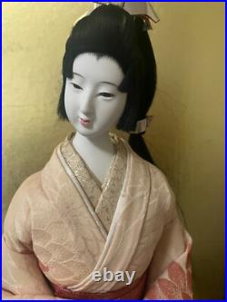 Vintage Japanese Gofun Doll Kimono Geisha Maiko Branch Flower Vintage Japanese Gofun Doll Kimono Geisha Maiko Branch Flower