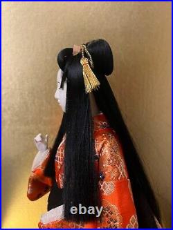 Vintage Japanese Gofun Doll Kimono Geisha Maiko Noble Long Hair