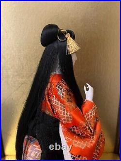 Vintage Japanese Gofun Doll Kimono Geisha Maiko Noble Long Hair