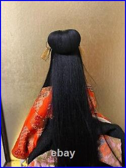 Vintage Japanese Gofun Doll Kimono Geisha Maiko Noble Long Hair