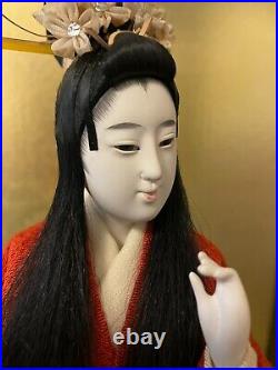 Vintage Japanese Gofun Doll Kimono Noble Geisha Maiko Folk Craft Japan
