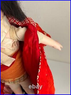 Vintage Japanese Gofun Ichimatsu Doll Girl Bisque Doll Height14.5in(37cm) Vintage Japanese Gofun Ichimatsu Doll Girl Bisque Doll Height14.5in(37cm)