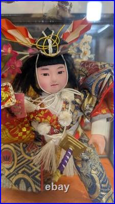 Vintage Japanese Gogatsu-Ningyo know as Musha-Ningyo or Samurai Boy's Day Doll