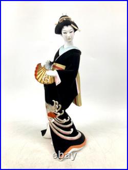 Vintage Japanese Hakata Doll Kimono Geisha Maiko Clay Pottery Bijin Ningyo Kogei