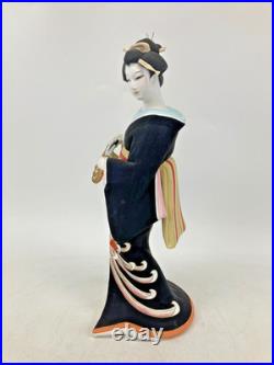 Vintage Japanese Hakata Doll Kimono Geisha Maiko Clay Pottery Bijin Ningyo Kogei