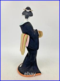 Vintage Japanese Hakata Doll Kimono Geisha Maiko Clay Pottery Bijin Ningyo Kogei