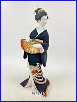 Vintage Japanese Hakata Doll Kimono Geisha Maiko Clay Pottery Bijin Ningyo Kogei