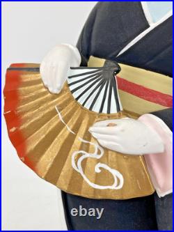Vintage Japanese Hakata Doll Kimono Geisha Maiko Clay Pottery Bijin Ningyo Kogei