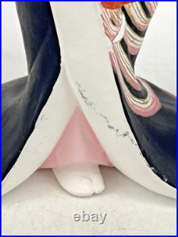 Vintage Japanese Hakata Doll Kimono Geisha Maiko Clay Pottery Bijin Ningyo Kogei