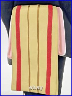 Vintage Japanese Hakata Doll Kimono Geisha Maiko Clay Pottery Bijin Ningyo Kogei