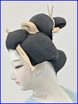 Vintage Japanese Hakata Doll Kimono Geisha Maiko Clay Pottery Bijin Ningyo Kogei
