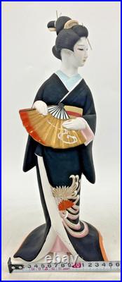 Vintage Japanese Hakata Doll Kimono Geisha Maiko Clay Pottery Bijin Ningyo Kogei