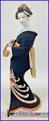 Vintage Japanese Hakata Doll Kimono Geisha Maiko Clay Pottery Bijin Ningyo Kogei