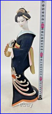 Vintage Japanese Hakata Doll Kimono Geisha Maiko Clay Pottery Bijin Ningyo Kogei