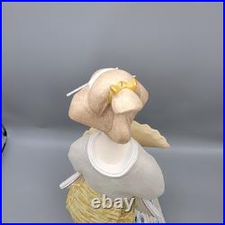 Vintage Japanese Hakata Doll Traditional Geisha In Kimono With Fan Ceramic 14.5