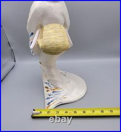 Vintage Japanese Hakata Doll Traditional Geisha In Kimono With Fan Ceramic 14.5