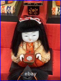 Vintage Japanese Hina Dolls 5 Tier Set Girls Day Festival Ornament Kimono Re0208