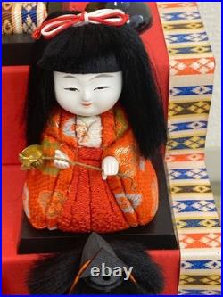 Vintage Japanese Hina Dolls 5 Tier Set Girls Day Festival Ornament Kimono Re0208