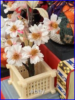 Vintage Japanese Hina Dolls 5 Tier Set Girls Day Festival Ornament Kimono Re0208
