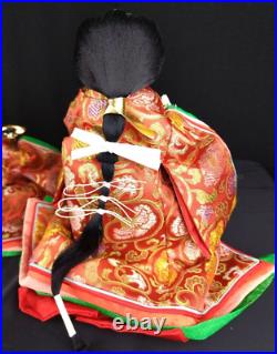 Vintage Japanese Hina-dolls set Three Court Ladies No10 c1920s