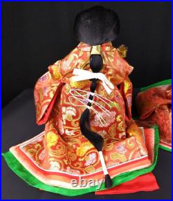 Vintage Japanese Hina-dolls set Three Court Ladies No10 c1920s