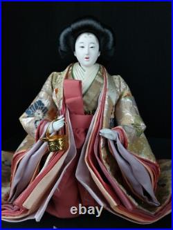 Vintage Japanese Hina-dolls set Three Court Ladies No6 c1920s