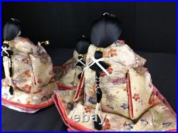 Vintage Japanese Hina-dolls set Three Court Ladies No6 c1920s