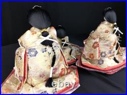 Vintage Japanese Hina-dolls set Three Court Ladies No6 c1920s