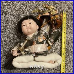 Vintage Japanese Ichimatsu Baby Doll. Victory War Suit