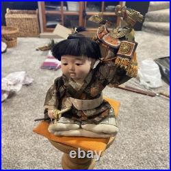 Vintage Japanese Ichimatsu Baby Doll. Victory War Suit