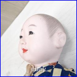 Vintage Japanese Ichimatsu Boy Doll in Kimono from Showa Era Traditional Antique