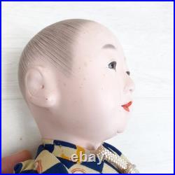 Vintage Japanese Ichimatsu Boy Doll in Kimono from Showa Era Traditional Antique