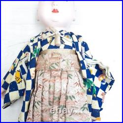 Vintage Japanese Ichimatsu Boy Doll in Kimono from Showa Era Traditional Antique