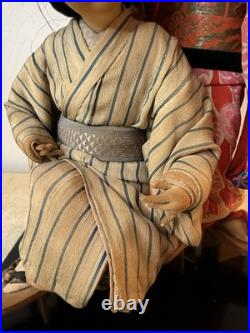 Vintage Japanese Ichimatsu Dolls Traditional Robe and Geta 14 Vintage Japanese Ichimatsu Dolls Traditional Robe and Geta 14