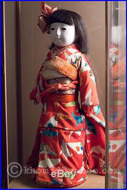 Vintage Japanese Ichimatsu Gofun Doll / japan 40's with Wooden case RARE