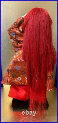 Vintage Japanese Japanese Noh Kabuki Doll Shojo Kimono Fan Vintage Japanese Japanese Noh Kabuki Doll Shojo Kimono Fan