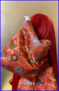 Vintage Japanese Japanese Noh Kabuki Doll Shojo Kimono Fan Vintage Japanese Japanese Noh Kabuki Doll Shojo Kimono Fan