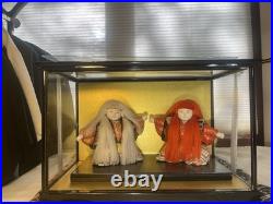 Vintage Japanese Kabuki Kimekomi Kimono Noh Theater Doll Pair