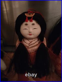 Vintage Japanese Kimekomi Dolls Kimono Child