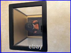 Vintage Japanese Kimekomi Geisha Doll in Glass Display Case Vintage Japanese Kimekomi Geisha Doll in Glass Display Case