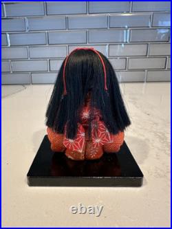 Vintage Japanese Kimekomi Girl Doll In Kimono Geisha Maiko Folk Craft 3.75