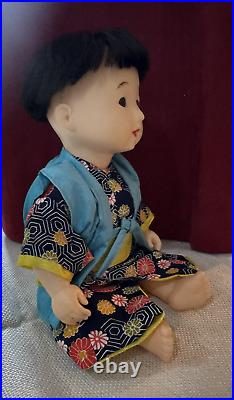 Vintage Japanese Kimono Ancient Boy Doll