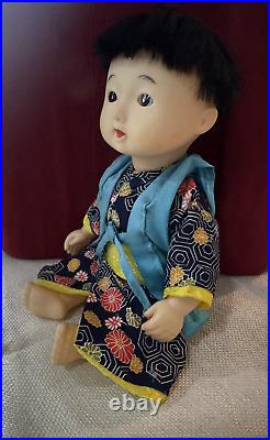 Vintage Japanese Kimono Ancient Boy Doll