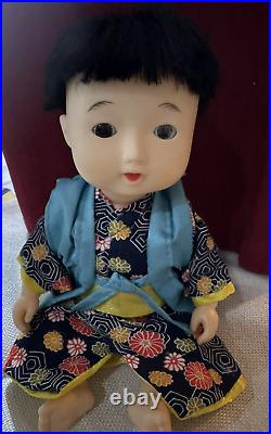 Vintage Japanese Kimono Ancient Boy Doll