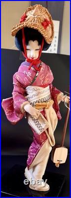 Vintage Japanese Kimono Geisha Musician Doll Maiko Traditional Folk Craft Vintage Japanese Kimono Geisha Musician Doll Maiko Traditional Folk Craft