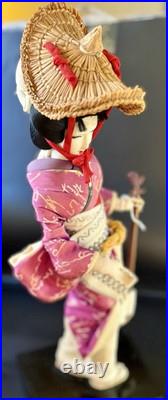 Vintage Japanese Kimono Geisha Musician Doll Maiko Traditional Folk Craft Vintage Japanese Kimono Geisha Musician Doll Maiko Traditional Folk Craft