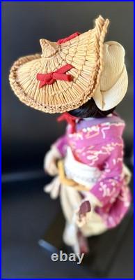 Vintage Japanese Kimono Geisha Musician Doll Maiko Traditional Folk Craft Vintage Japanese Kimono Geisha Musician Doll Maiko Traditional Folk Craft