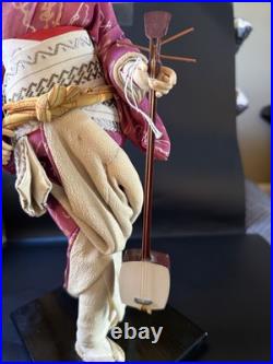Vintage Japanese Kimono Geisha Musician Doll Maiko Traditional Folk Craft Vintage Japanese Kimono Geisha Musician Doll Maiko Traditional Folk Craft
